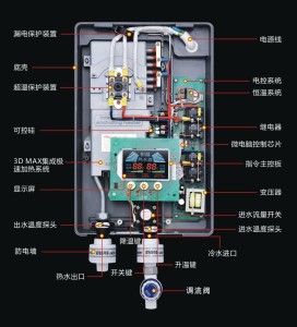 即热式电热水器内部结构图