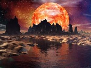 科学家想象中的火星液态水