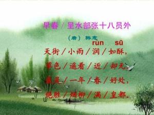 早春呈水部张十八员外