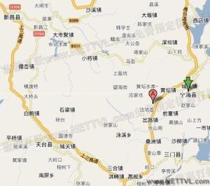 梁皇山地图(宁海梁皇山交通地图