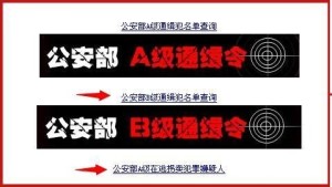 通缉令区别