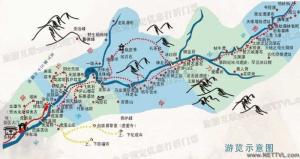 剪刀峡导游图(剪刀峡旅游地图