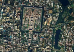 南京故宫卫星复原图