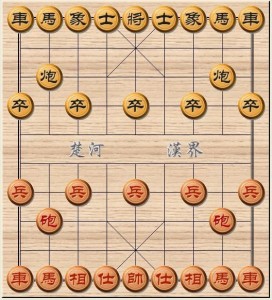 象棋“楚河汉界”
