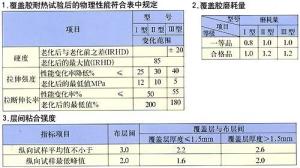 物理性能试验表
