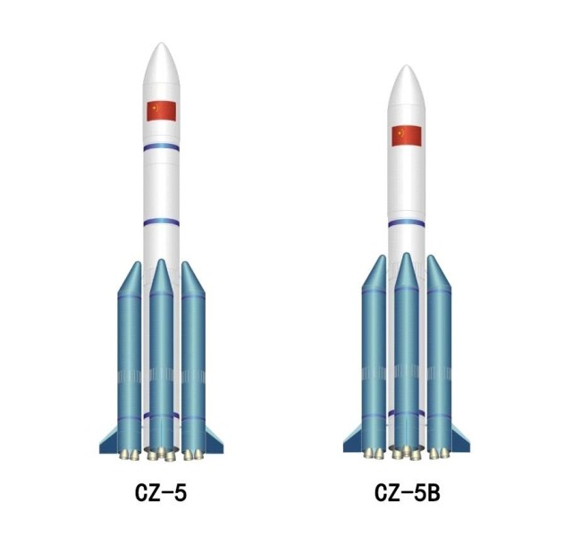 长征五号系列示意图