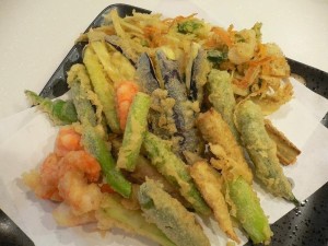 素菜和虾