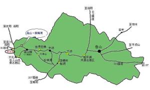 尧山·森海湾水上乐园交通位置图