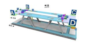 团结湖站站内立体图