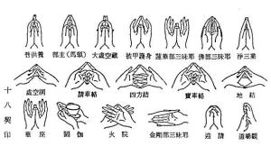 净三业真言手印