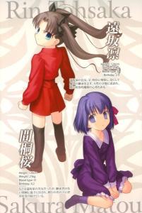 Fate/Zero之中的樱和凛