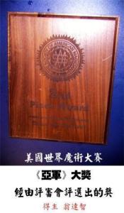 翁达智的重要奖项