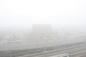 霾黄色预警信号