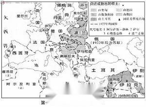 第一次世界大战结束后的版图