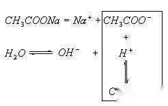 醋酸钠水解