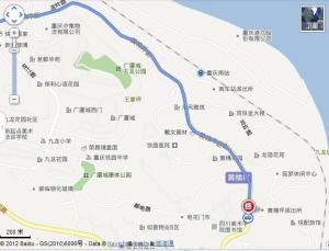 黄桷坪街交通地图
