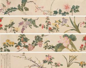 1786年作 花卉图卷