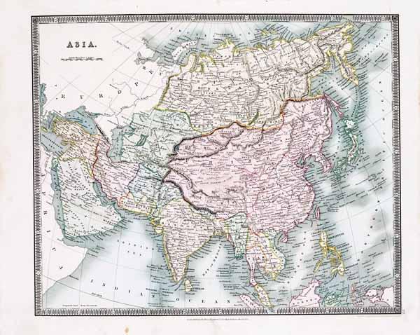 1833年德国gotha出版的地图承认库页岛属于中国