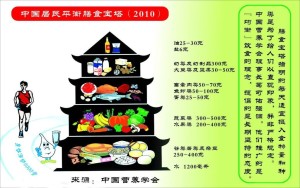 中国居民平衡膳食宝塔（2010）