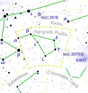 飞鱼座星象图