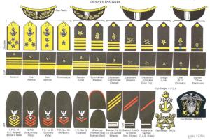美国海军军衔对应职务图片