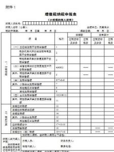 增值税纳税申报表