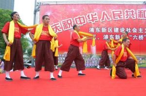 上海港码头号子表演