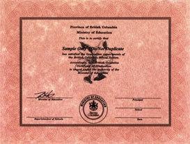 加拿大BC省高中毕业证书