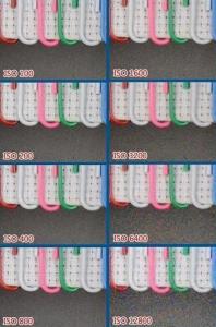 ISO100-ISO12800逐级拍摄