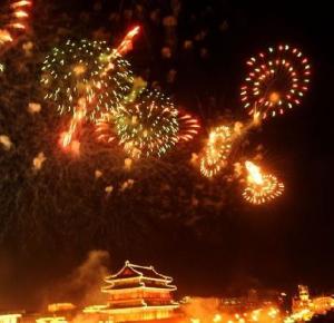 国庆焰火晚会