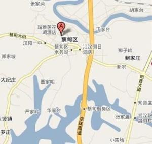 蔡甸街地图