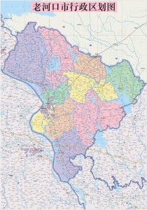 老河口市地图图形图片