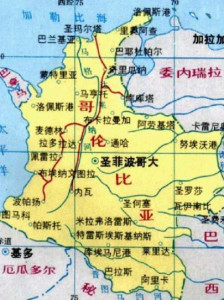 哥伦比亚地图