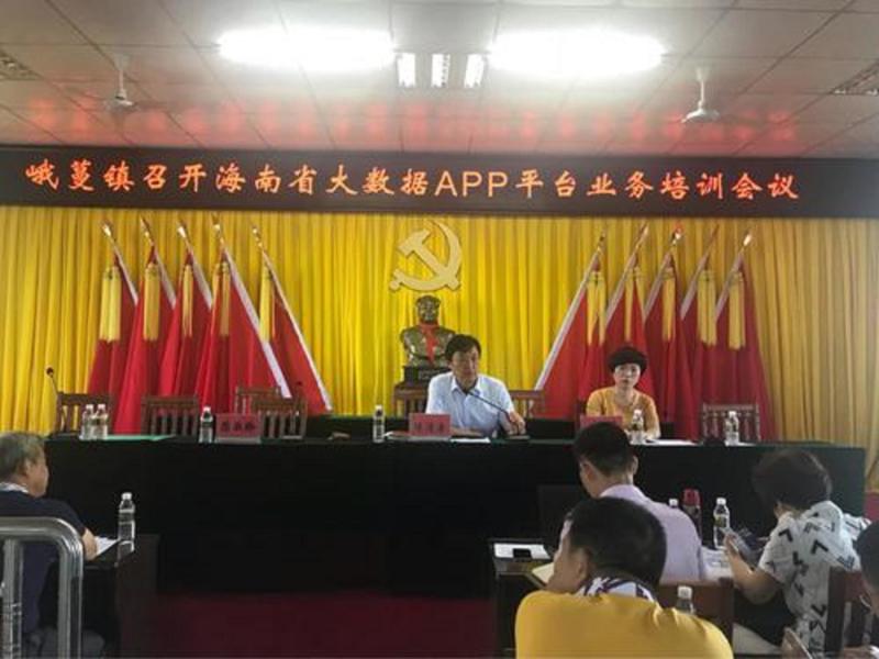 峨蔓镇大数据APP平台业务培训会议