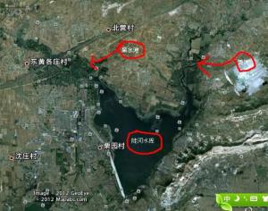 陡河水库卫星图