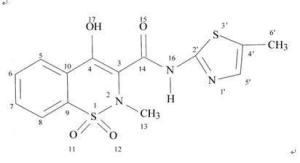 美洛昔康结构式