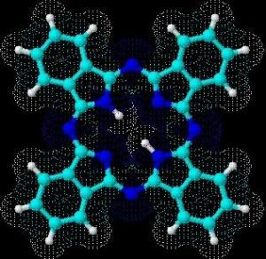 酞菁的分子结构
