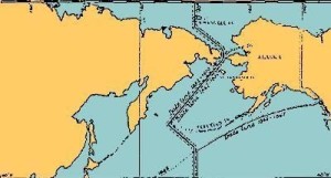 国际日期变更线北部拐弯