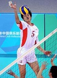 梁春龙大力扣球