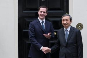 英国财政大臣奥斯本和中国国务院副总理马凯