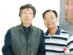 赵克俭与中国美术馆馆长范迪安在甘南