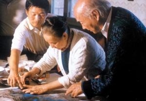 与刘海粟大师及夫人夏伊桥