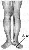 太白穴位置及功效