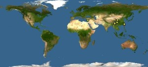 桫椤分布图