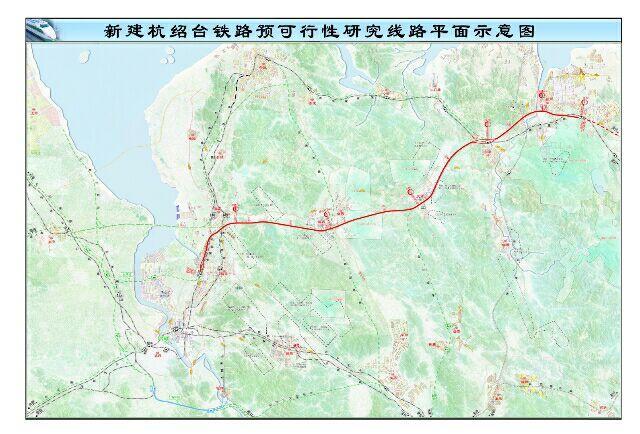 杭绍台城际铁路线路走向