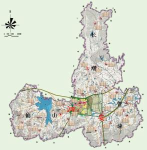 如今的泗安由上图中的一镇三乡合并而成