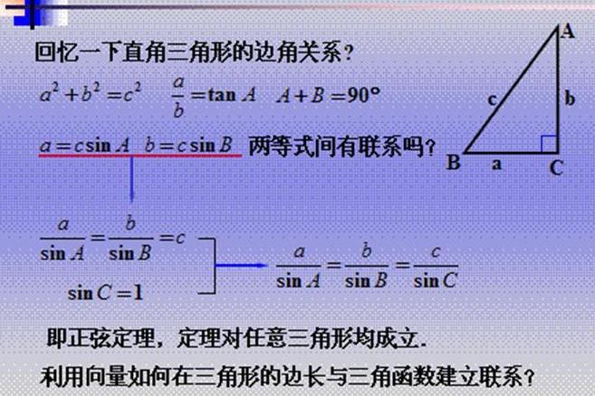 正余弦定理 揭示三角形边角关系的定理 搜狗百科