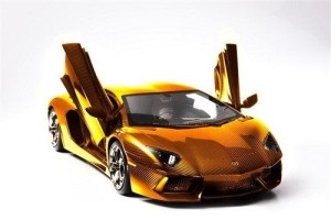 兰博基尼Aventador黄金模型