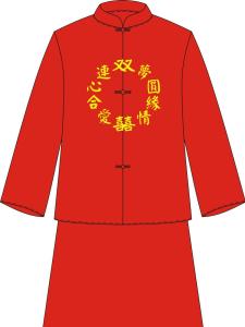 黄胤然发明双喜诗婚礼服国家专利概念图男装