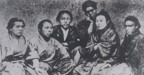 海援队队士(中黑衣者为龙马)